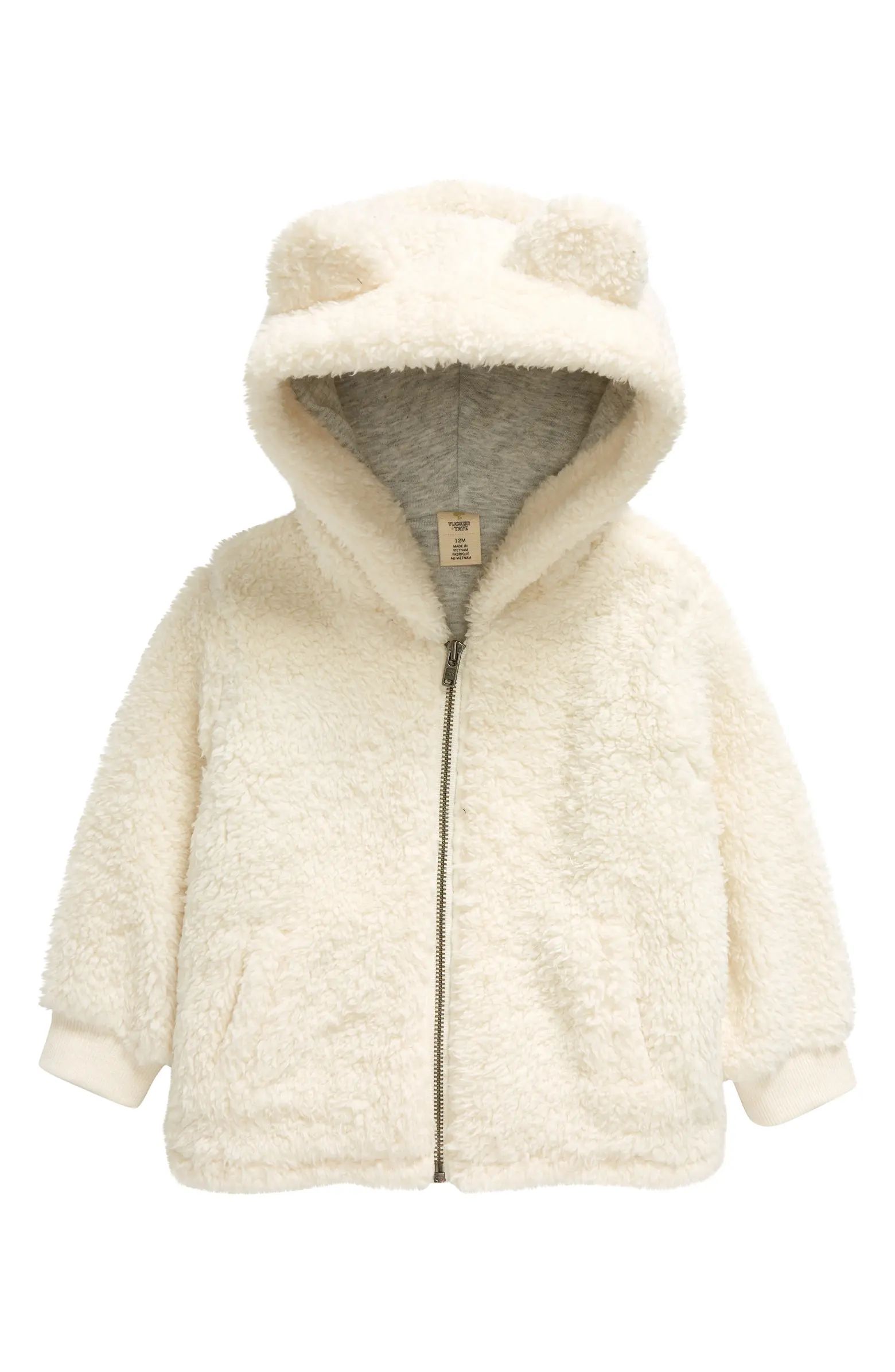 Cozy Hooded High Pile Fleece Jacket | Nordstrom