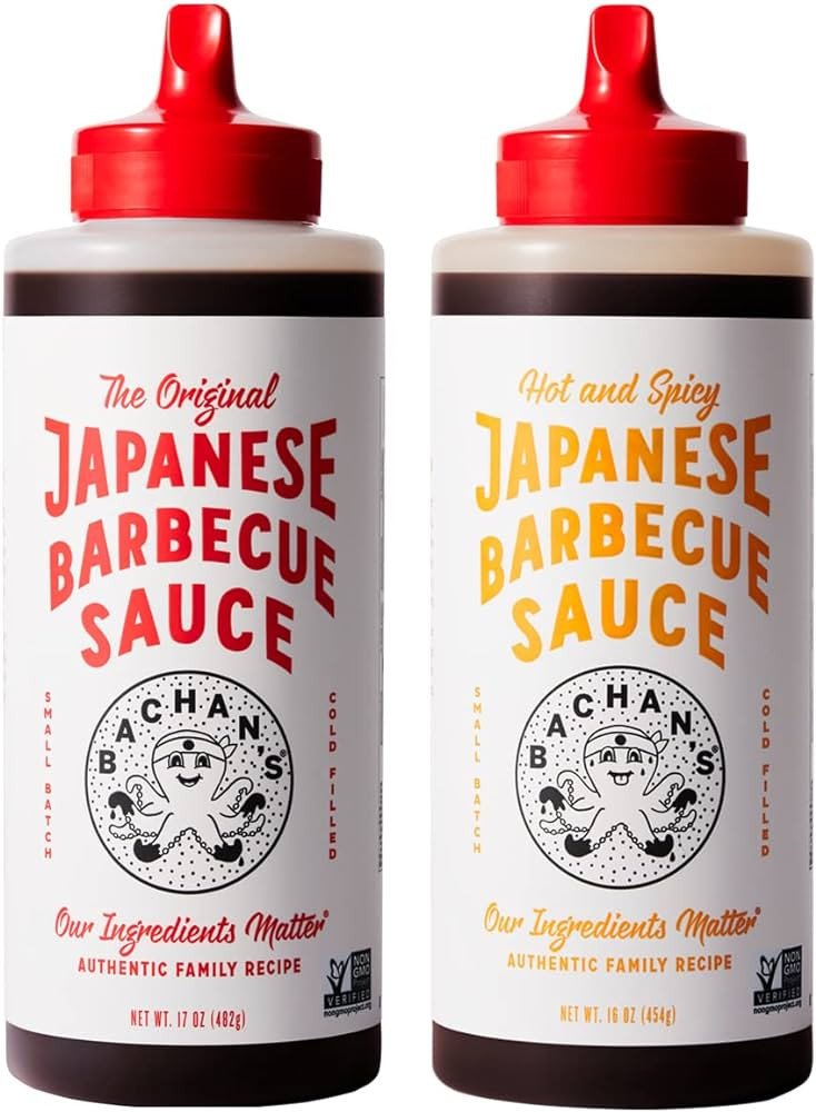 Bachan's Japanese Barbecue Sauce 2 Pack - 1 Original, 1 Hot and Spicy - BBQ Sauce for Wings, Chic... | Amazon (US)