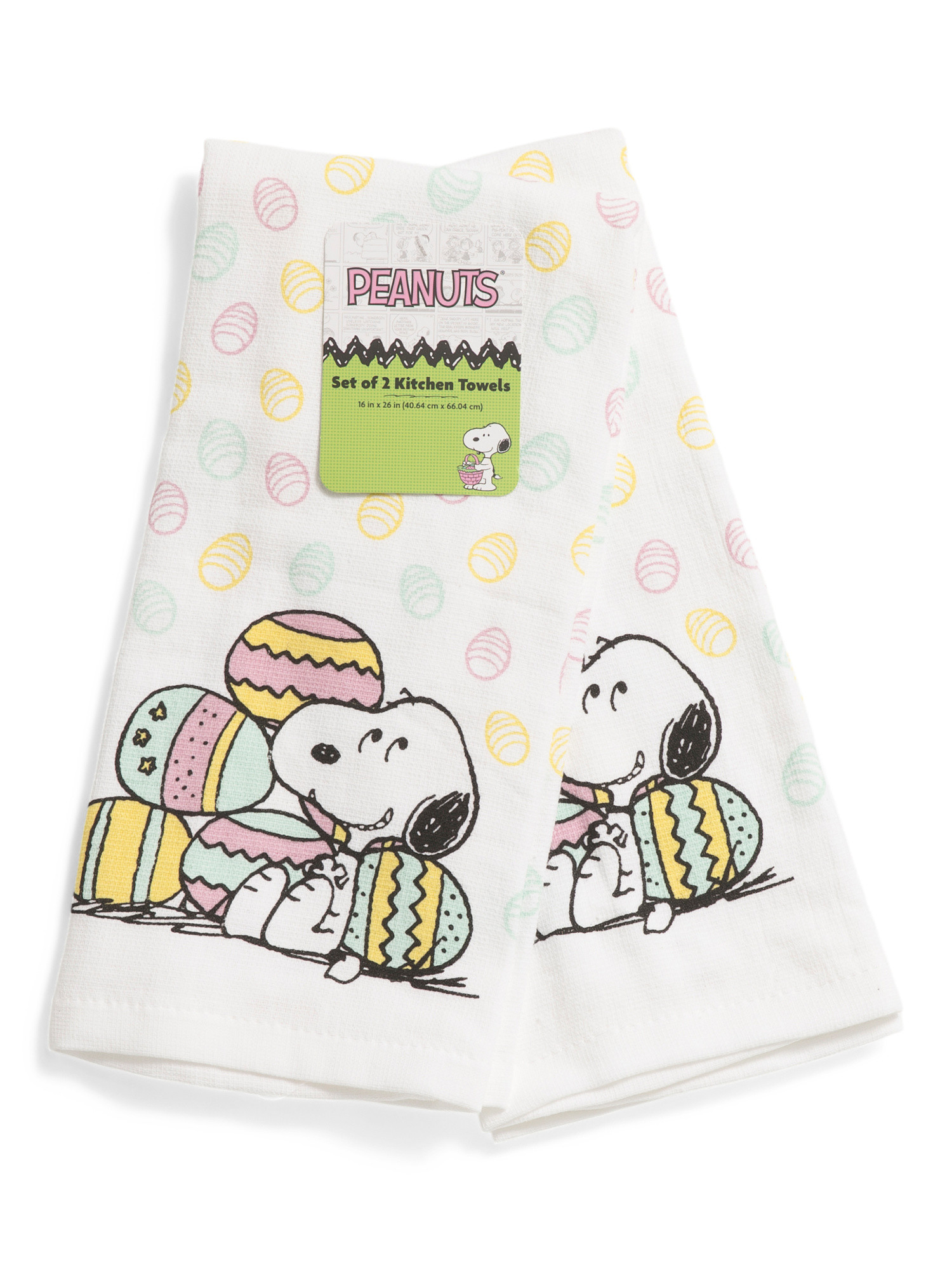 2pk Snoopy Easter Kitchen Towels | TJ Maxx