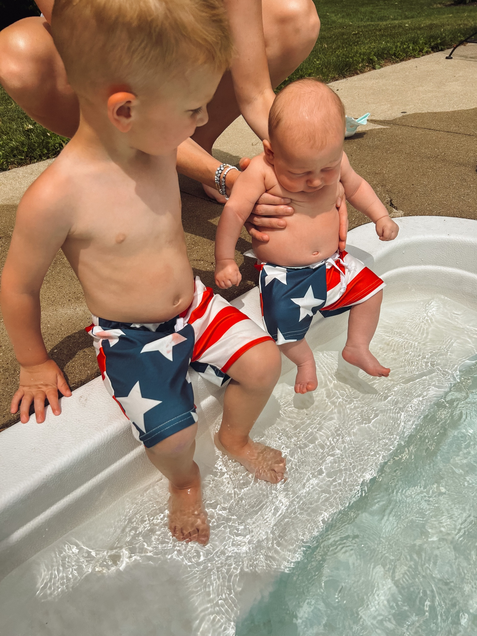 Boy swim. Toddler swim trunks. Amazon baby swim. Matching swim. 4th of July swim 

#LTKfamily #LTKkids #LTKbaby