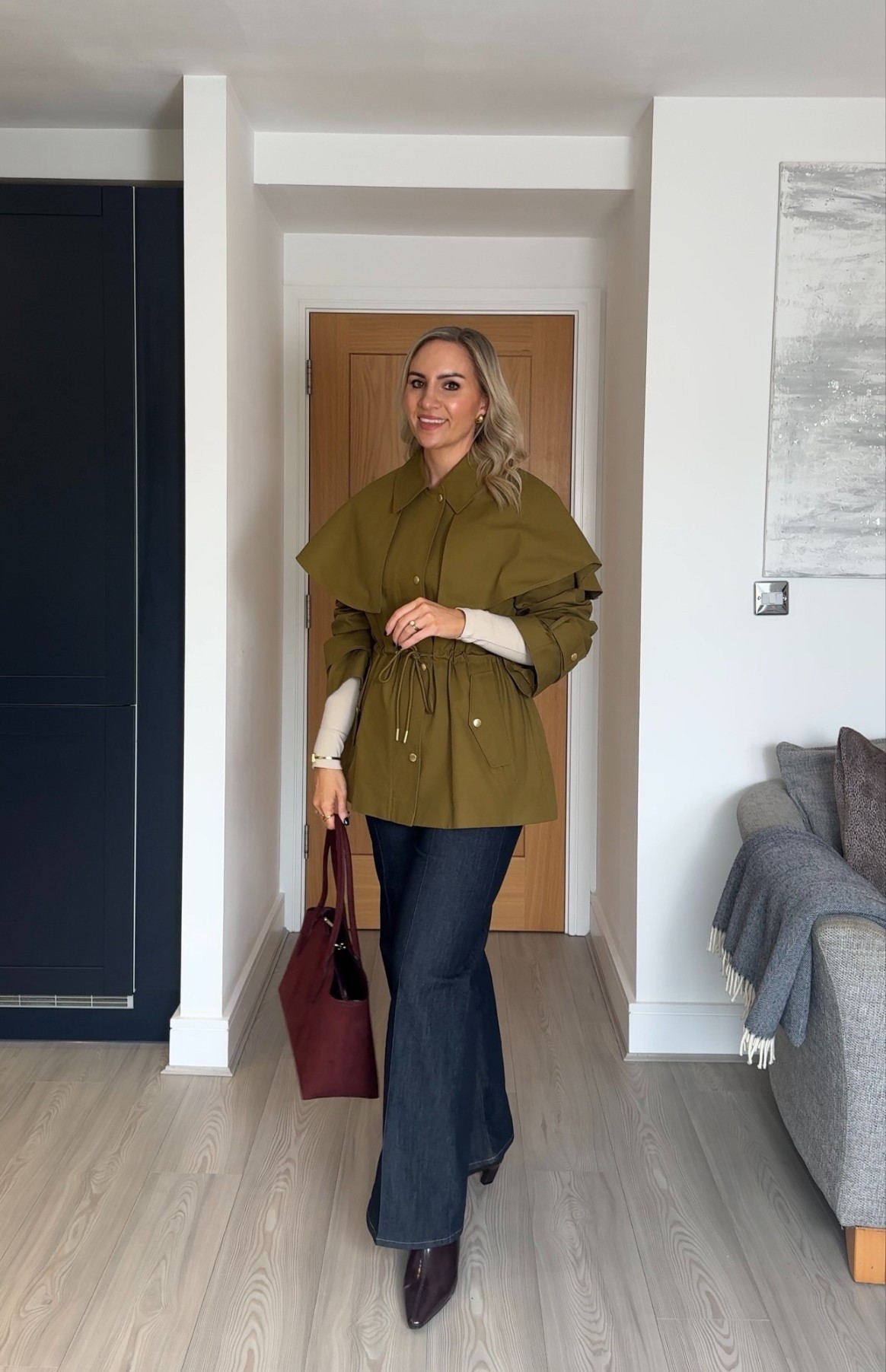 A smart casual outfit idea with the new M&S waisted cape trench coat 🫶🏼

I wear a size medium in the trench coat, a small in the top and a size 12R in the jeans

#LTKspring #LTKjeans #LTKstyletip