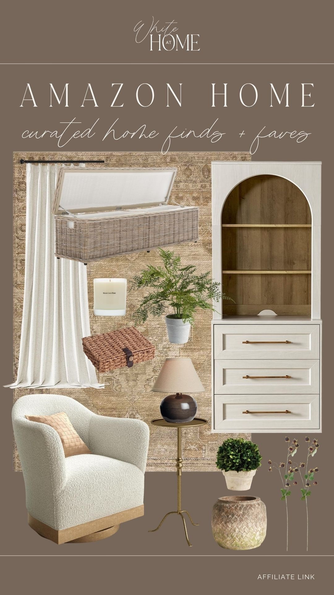 Curated Amazon home finds I'm loving! Furniture finds, pops of faux greenery, woven textures, brass accents, and more. Love these styles and price points!


#LTKHome