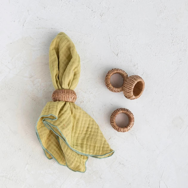 Casia Woven Napkin Rings | Pepper + Vetiver