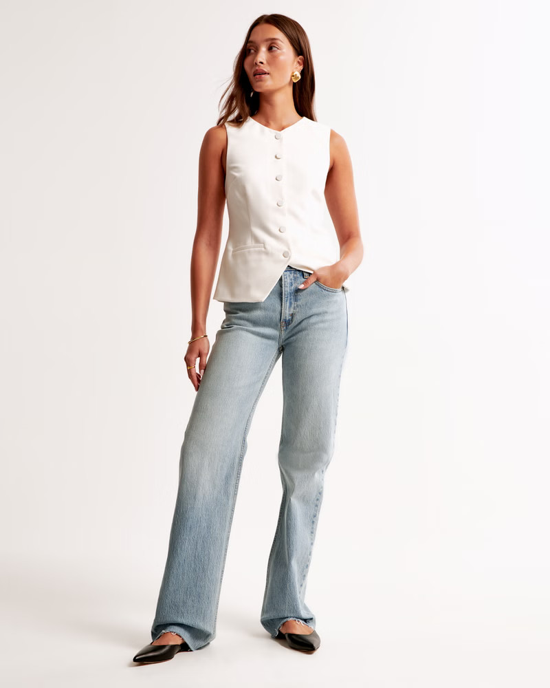 Women's High Rise 90s Relaxed Jean | Women's New Arrivals | Abercrombie.com | Abercrombie & Fitch (US)