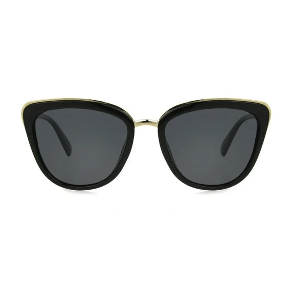 Foster Grant Women's Polarized Cat Eye Sunglasses, Black | Walmart (US)