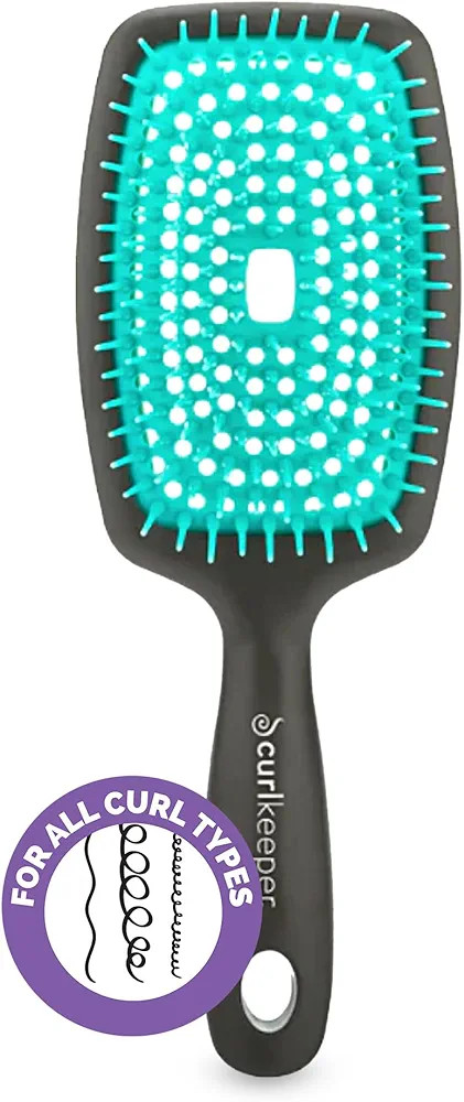Curl Keeper The Original FLEXY BRUSH (Turquoise) For Detangling and Curl Clumping | Amazon (US)