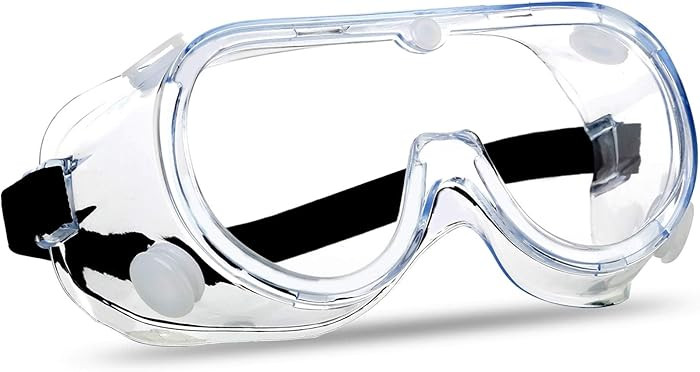 Super More Anti-Fog Protective Safety Goggles Clear Lens Wide-Vision Adjustable Chemical Splash E... | Amazon (US)