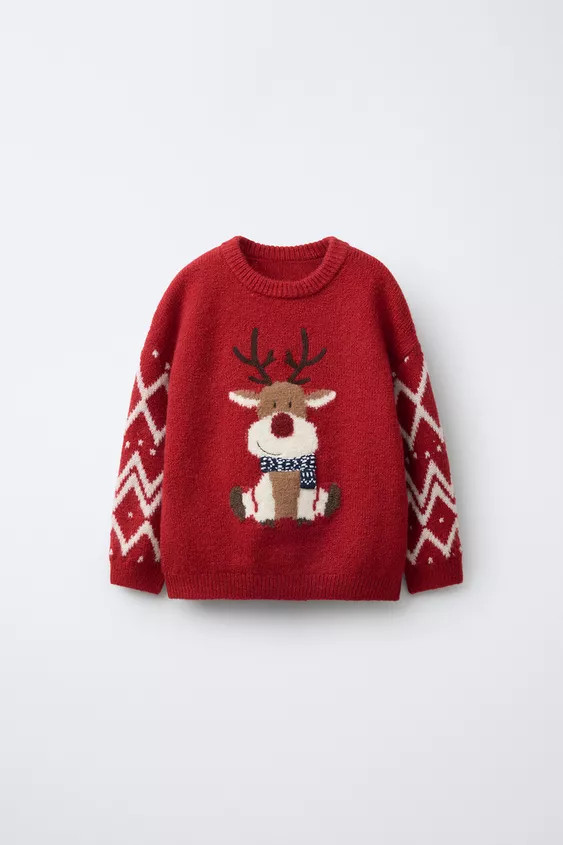 REINDEER KNIT JUMPER | Zara US