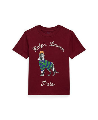 Polo Ralph Lauren Toddler and Little Boys Dog-Print Cotton Jersey Tee - Macy's | Macy's