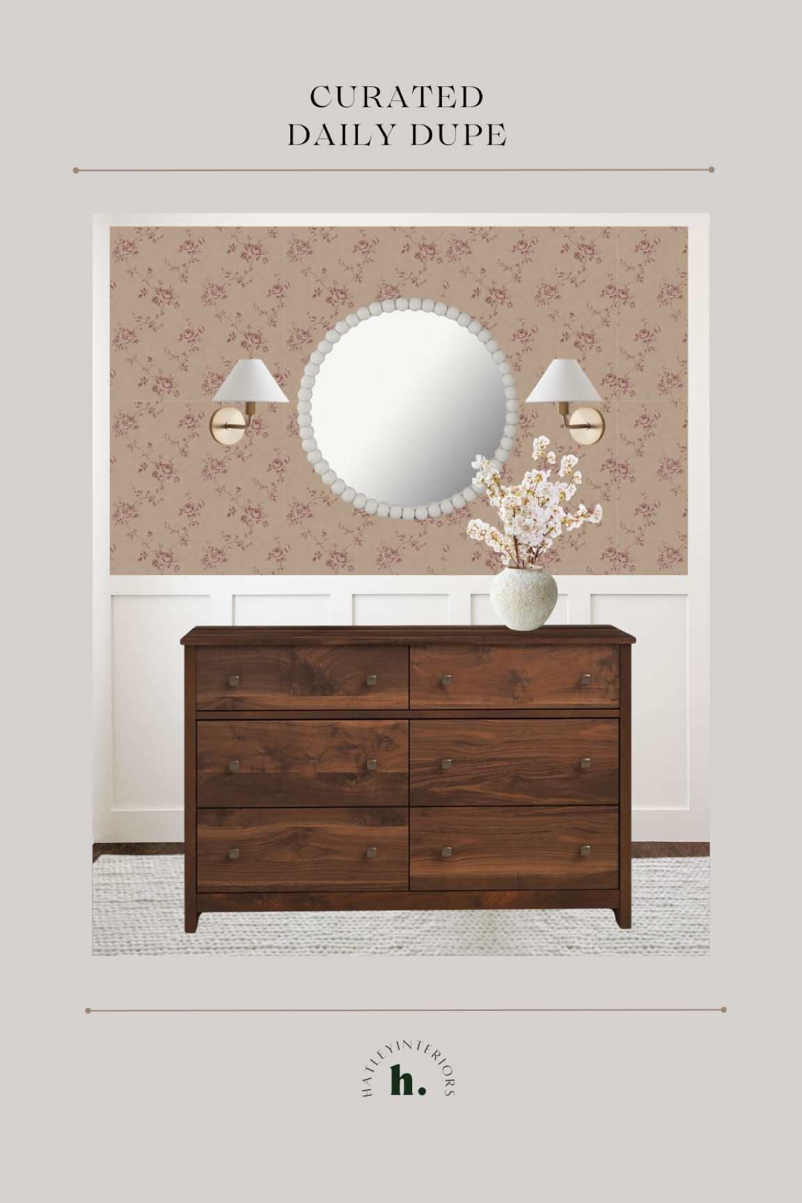 how i’d style today’s designer dupe! 

pottery barn teen naturalist ball mirror dupe, beaded mirror, white mirror, round mirror, wall mirror, wall decor, look for less, nursery decor, girls bedroom decor, kids room decor, girls bedroom inspo, nursery inspo, wallpaper, kids dresser  

#LTKsalealert #LTKhome #LTKfindsunder100