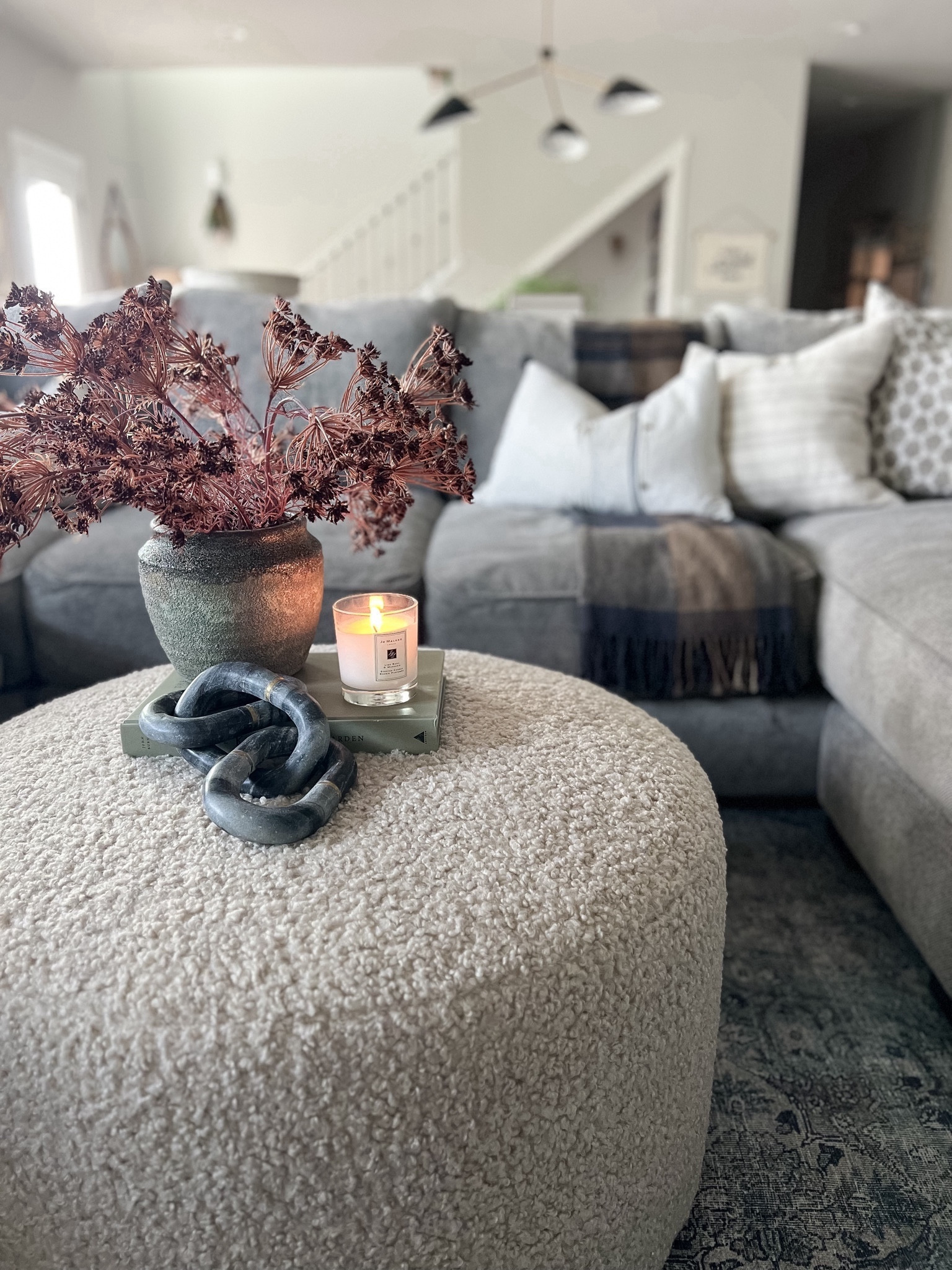 Our basement just got an upgrade with this new boucle upholstered ottoman. I’m in love! The softest, most cozy fabric! I got the large size in the beige Teddy Bear Boucle.

#LTKCyberWeek #LTKhome #LTKstyletip