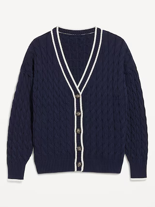 Slouchy Cable-Knit Cardigan Sweater | Old Navy | Old Navy (US)