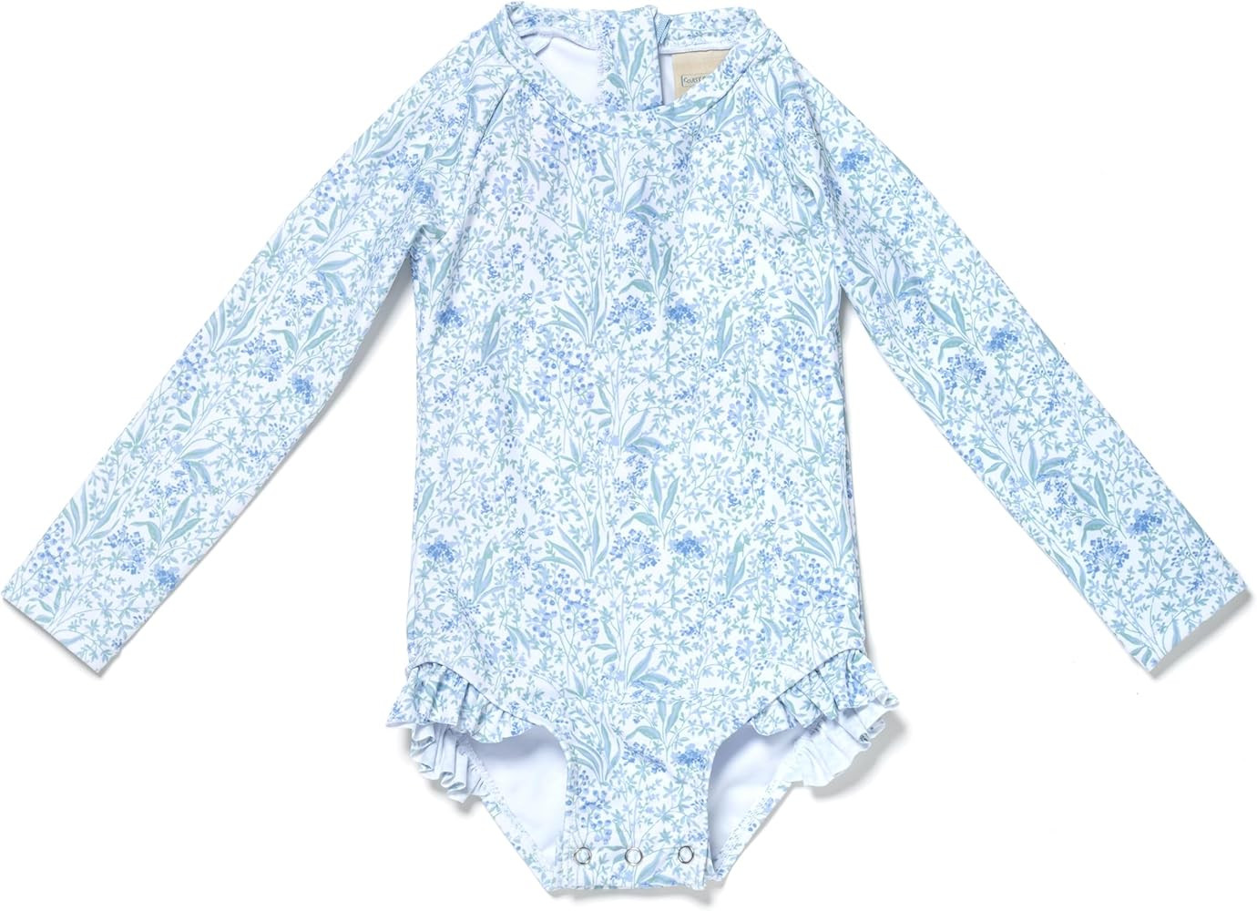Coast & Crest Baby and Toddler Girl Long Sleeve Rash Guard One Piece Swimsuit | Amazon (US)