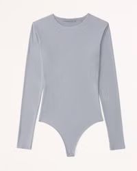 Women's Soft Matte Seamless Long-Sleeve Crew Bodysuit | Women's Tops | Abercrombie.com | Abercrombie & Fitch (US)