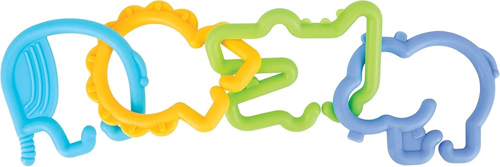 Nuby Animal Click Links Teether Toy- 24-Piece Set - 3+ Months | Amazon (US)