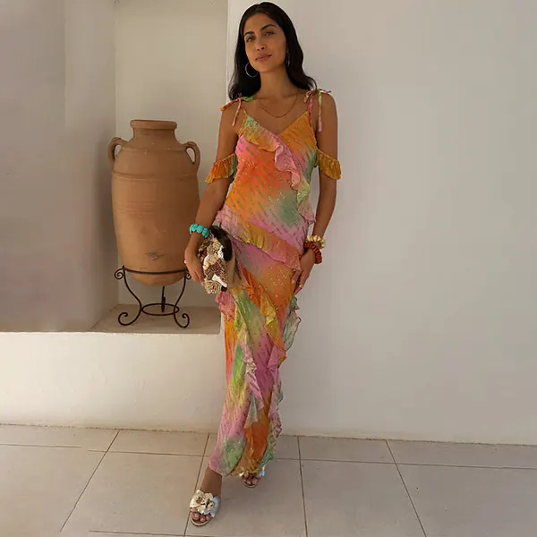 Ombre Jacquard Faro Dress | Never Fully Dressed (UK & IE)