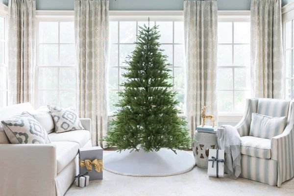 9' Alpine Fir Tree 1100 Warm White Led Lights | King of Christmas