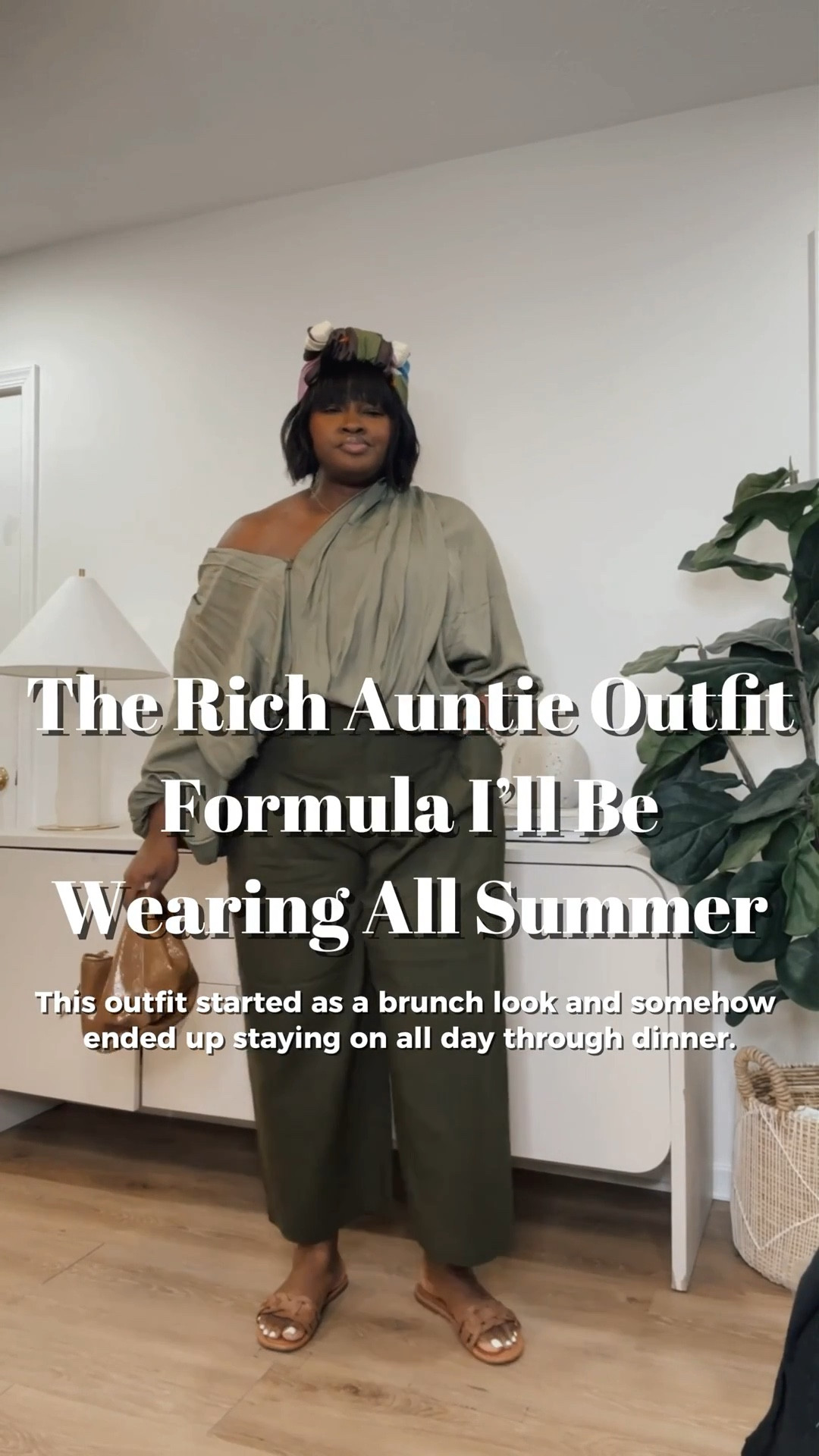 The older I get, the less interested I am in uncomfortable clothes. This outfit gets the assignment every time. #RichAuntieStyle
#SummerOutfitIdeas
#WideLegPants
#QuietLuxuryStyle
#VacationStyle
#BrunchOutfit
#EffortlessStyle
#NeutralOutfit
#PlusSizeFashion
#LTKStyle

#LTKootd #LTKMidsize #LTKSeasonal