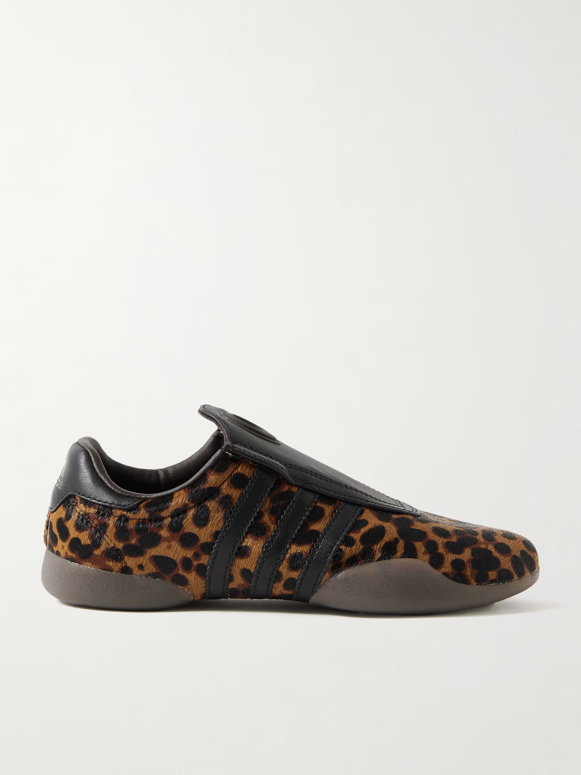 Taekwondo Mei leather-trimmed leopard-print pony hair sneakers | NET-A-PORTER (UK & EU)