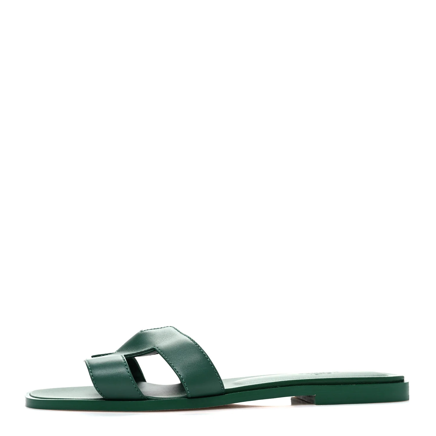 Calfskin Oran Sandals 40.5 Vert Electrique | FASHIONPHILE (US)