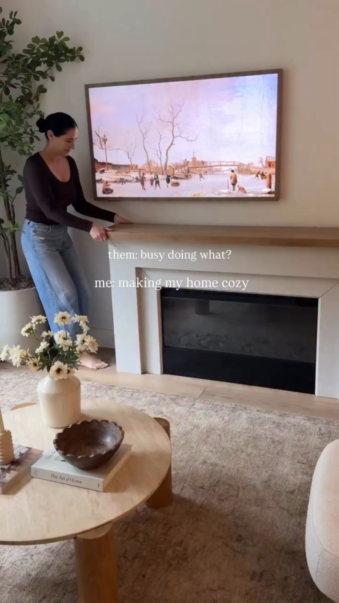 Restocked! This fireplace mantle takes your homes cozy to the next level 🤎 

#cozyhome #homebody

#LTKHome