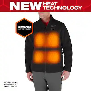 Men's X-Large M12 12-Volt Lithium-Ion Cordless Tough Shell Black Heated Jacket with (1) 3.0 Ah Ba... | The Home Depot