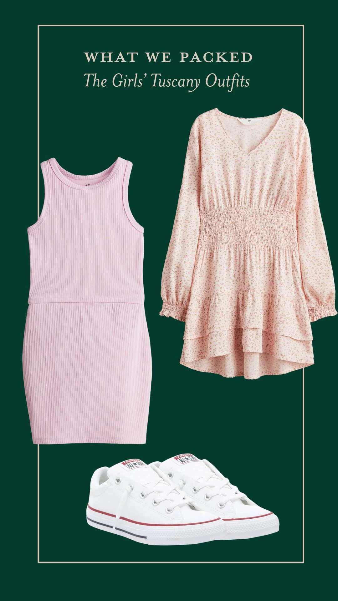 The girls outfits that they wore in Tuscany 😍