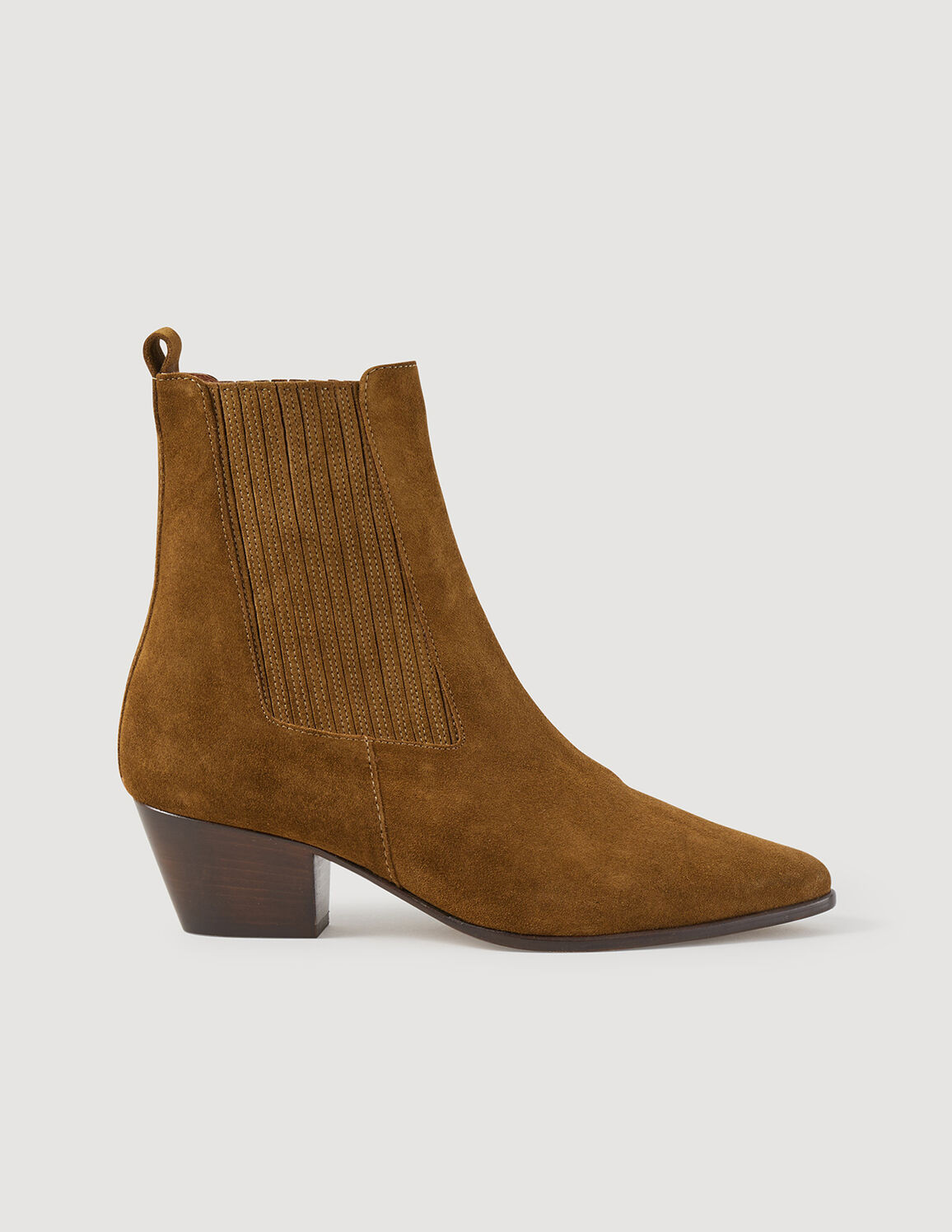 Leather ankle boots with elastic | Sandro (DE, FR & UK)