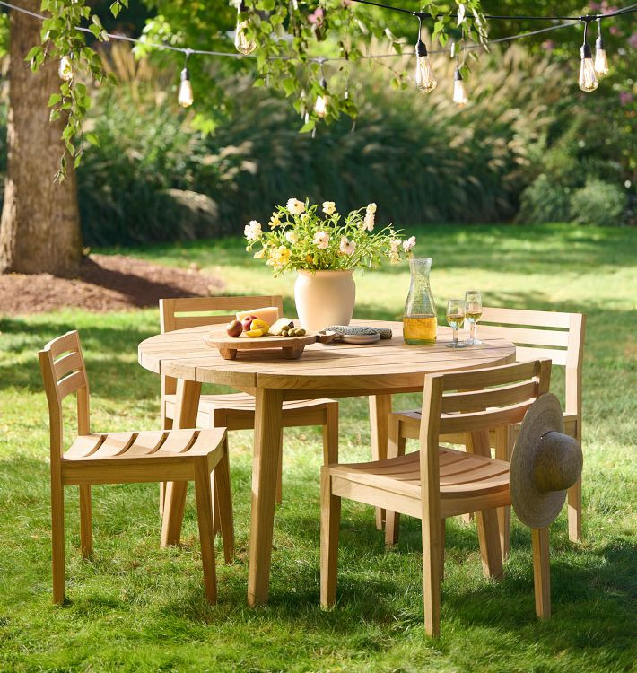 Topanga Teak Round Table | Rejuvenation