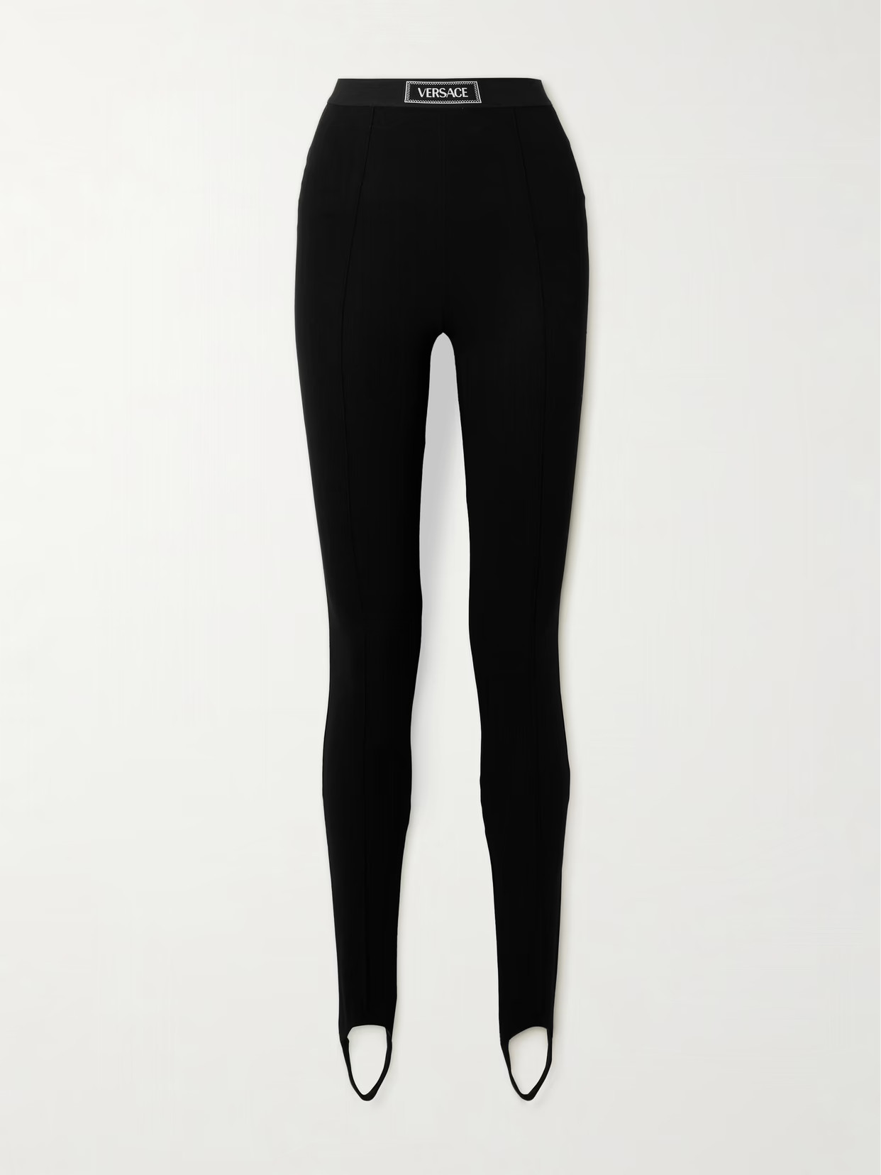 Versace - Stretch-jersey Stirrup Leggings - Black | NET-A-PORTER (US)