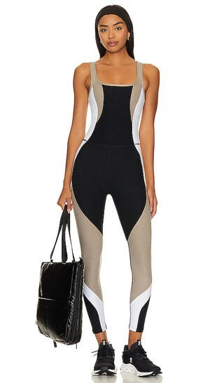 Spacedye Outlines Jumpsuit in Darkest Night Colorblock | Revolve Clothing (Global)
