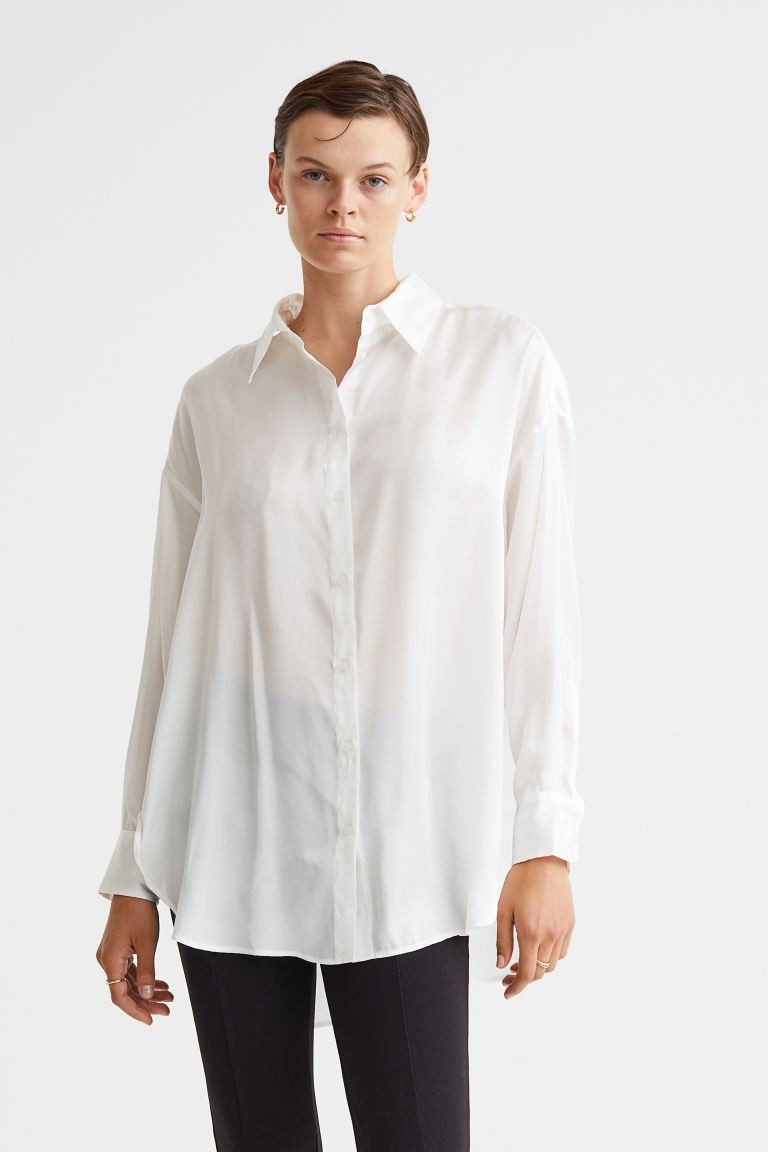 Oversize-Bluse | H&M (DE, AT, CH, NL, FI)