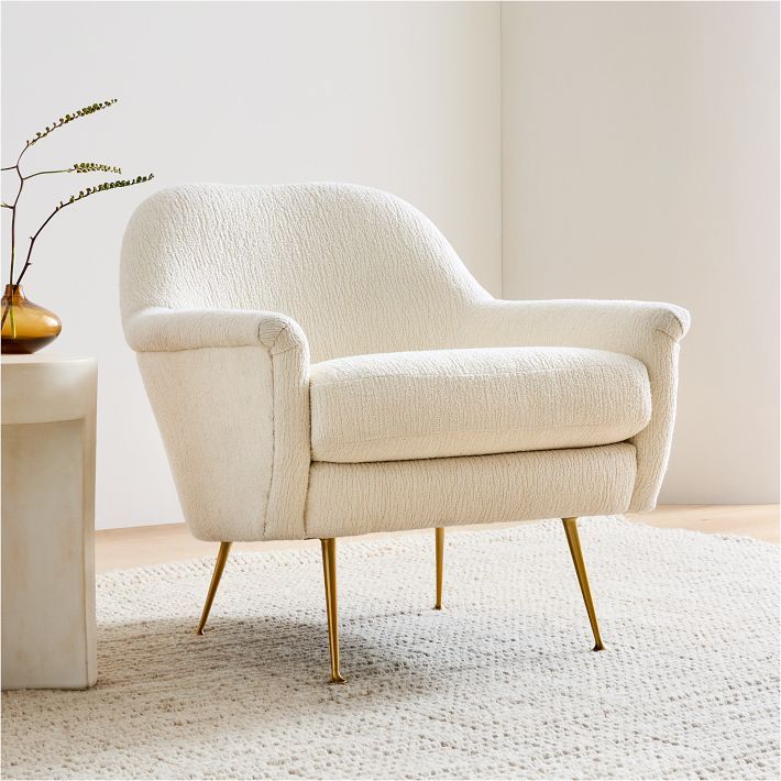 Phoebe Chair - Metal Legs | West Elm (US)