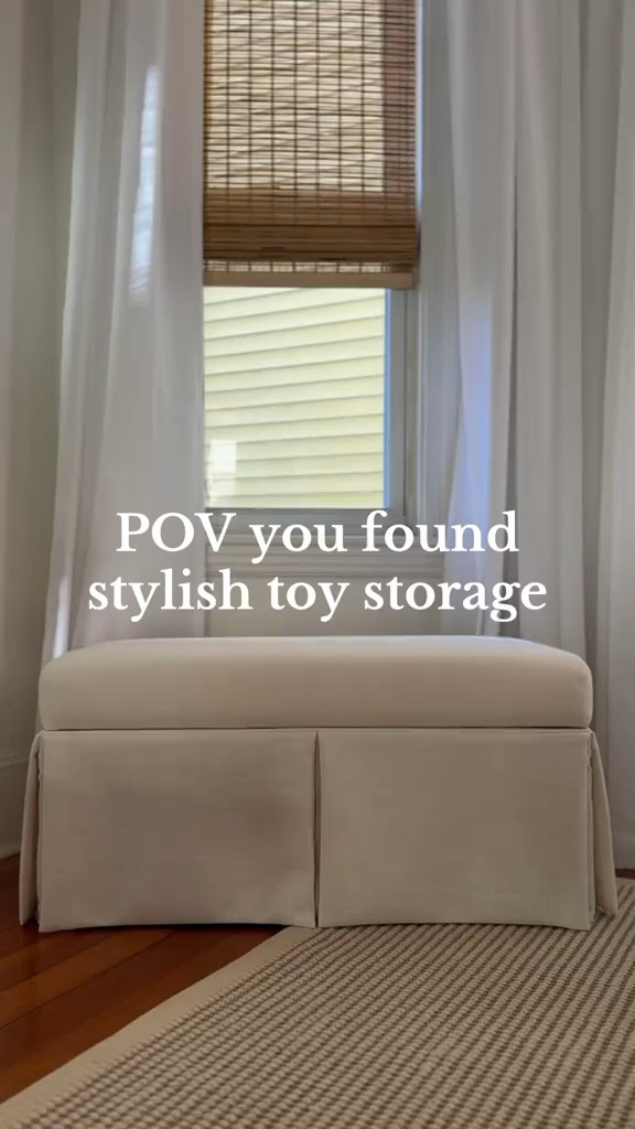 Stylish toy storage solution. Nancy Meyers aesthetic 🤍

#LTKKids #LTKFamily #LTKHome