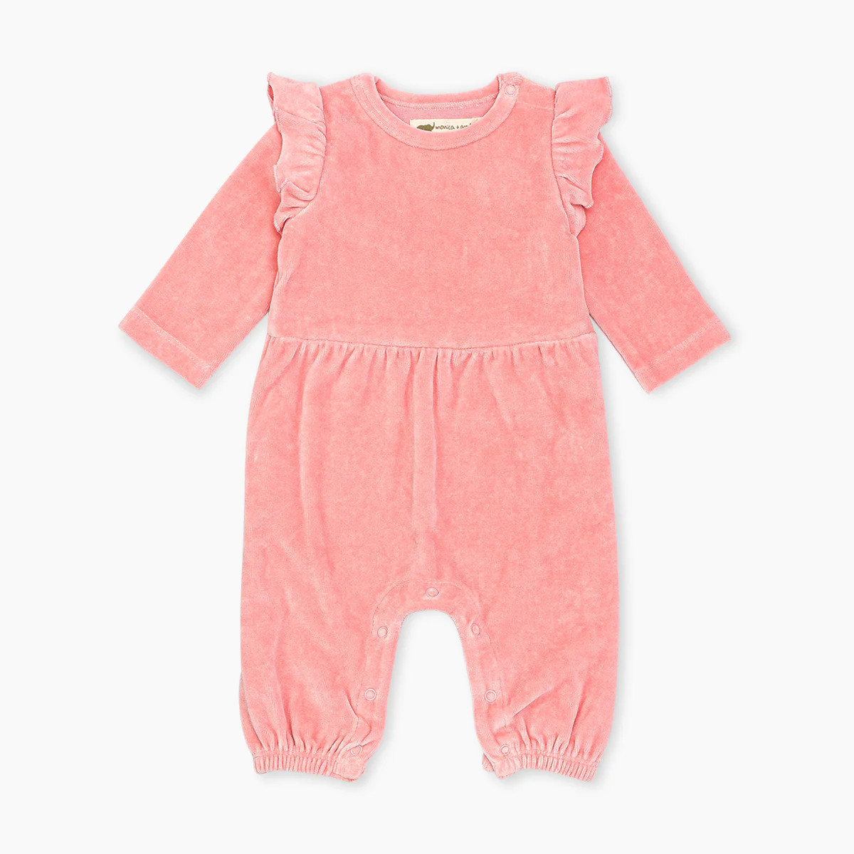 Velour Ruffle Romper | Monica + Andy