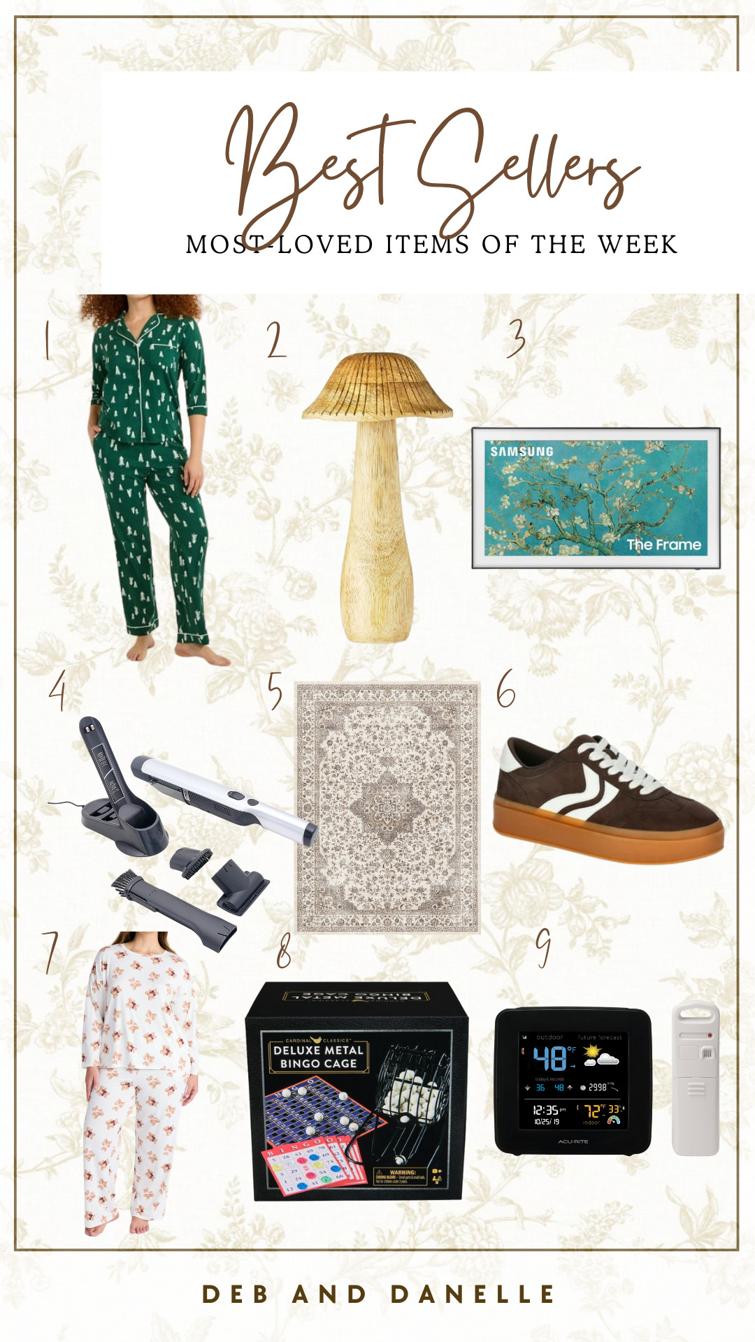 Our most-loved items of the week include our new favorite pajamas from Walmart, a few great deal items, our Shark hand vacuum, and the bingo set we will be using for our Christmas party.  

 #LTKGiftGuide #LTKSaleAlert #LTKFindsUnder100