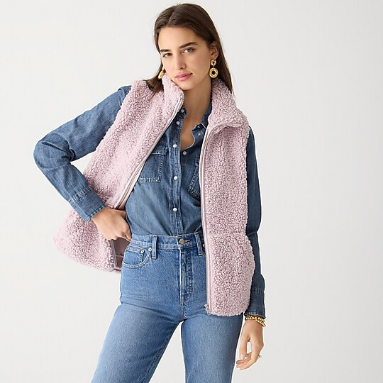 Teddy sherpa vest | J. Crew US