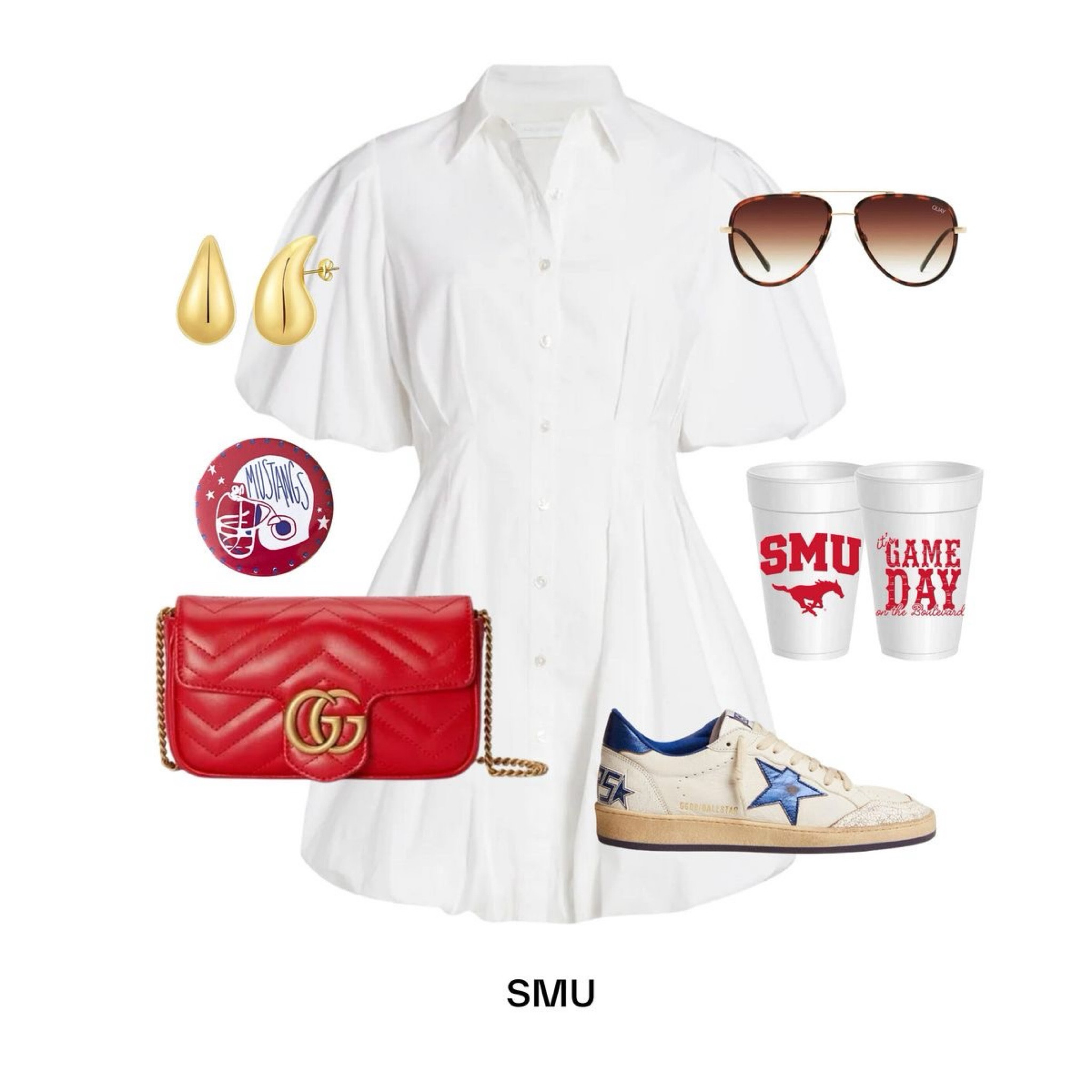 SMU GAMEDAY OUTFIT. FOOTBALL GAMEDAY OUTFIT. COLLEGE OUTFIT INSPO. COLLEGE GAMEDAY OUTFIT. WHITE RED AND BLUE. INSPIRATION. AESTHETIC. PREPPY  

#LTKFallSale #LTKU #LTKSeasonal