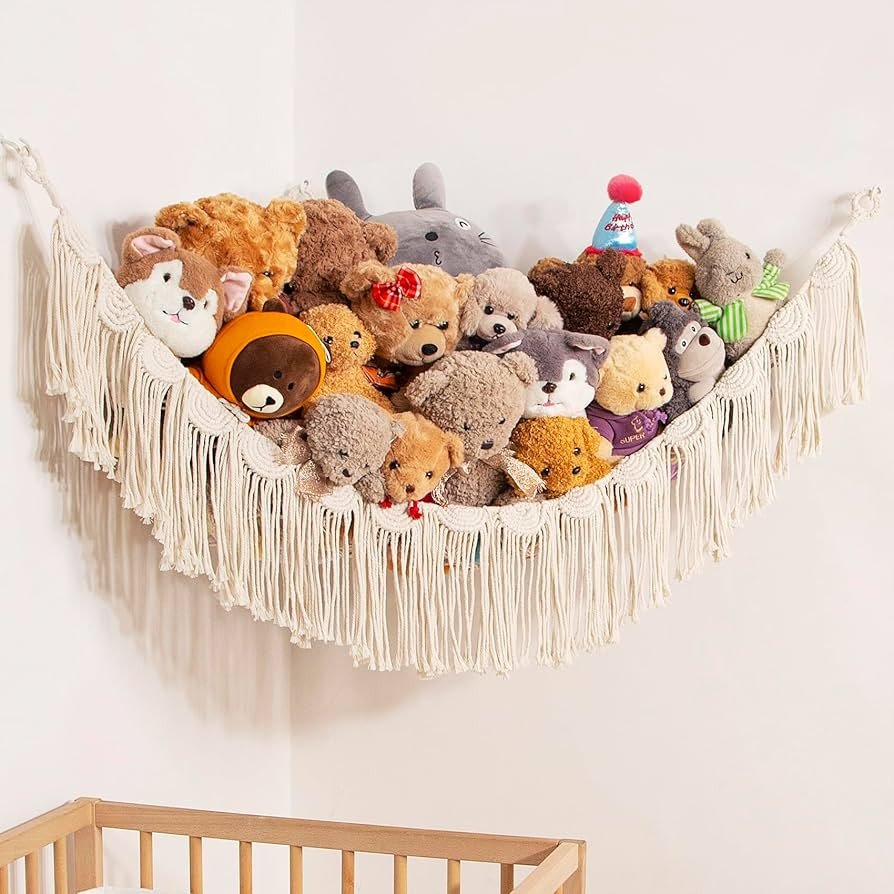 Amdermi Stuffed Animal Net Hanging Organizer Children's Room Stuffed Animal Toy Hammock for Teddy... | Amazon (US)