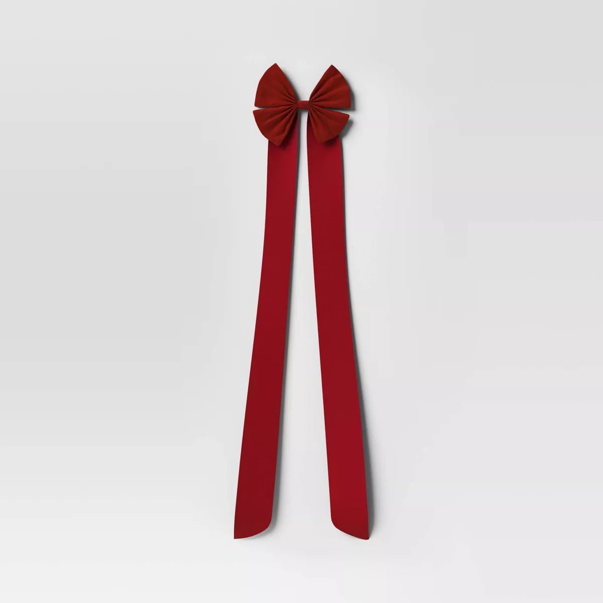 45" Velvet Double Loop Bow Christmas Tree Topper Red - Wondershop™ | Target