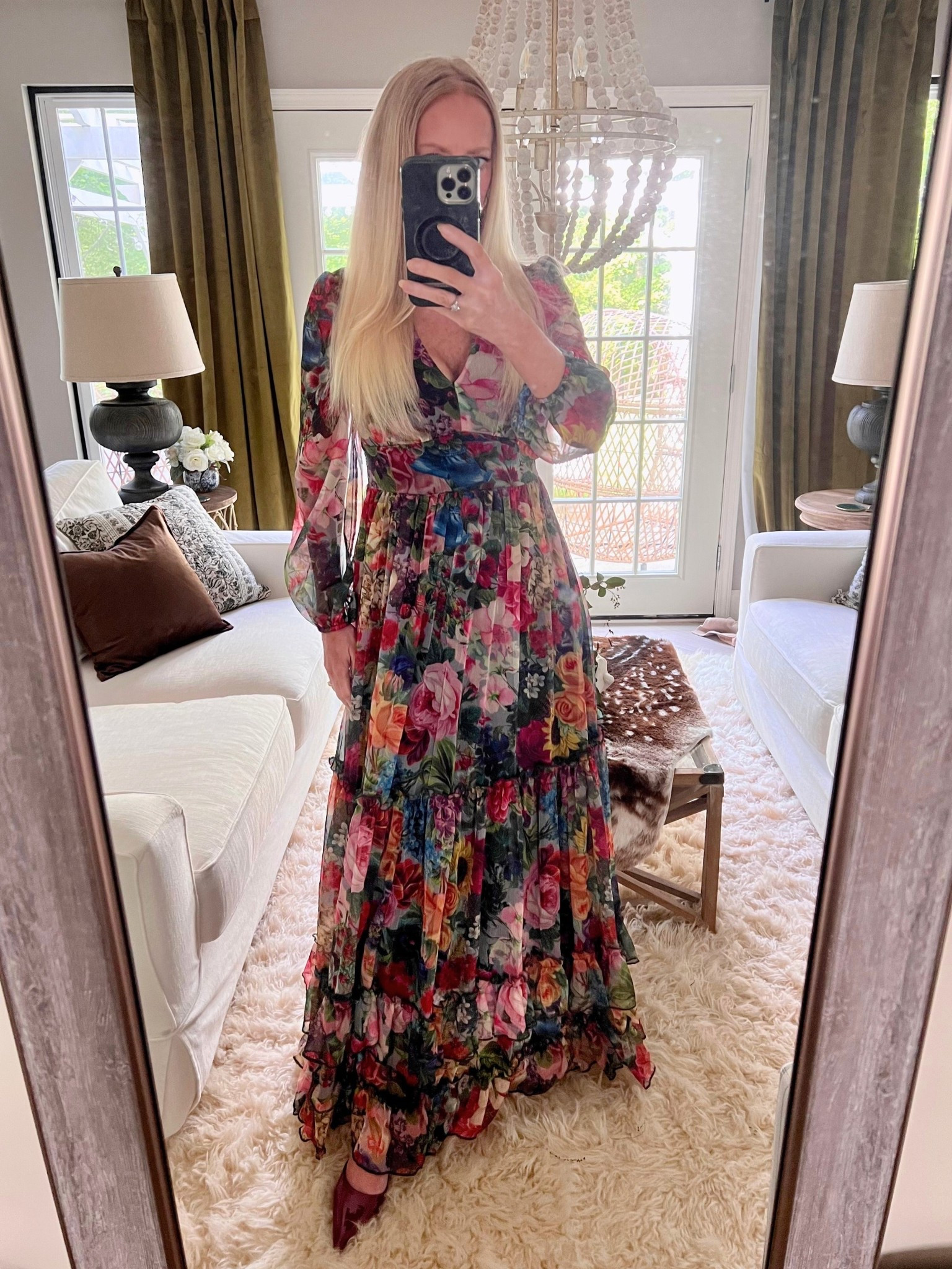 The most romantic floral maxi on sale right now! This dress is flowy, flattering, and perfect for spring events, church, weddings, or just twirling in your living room. #LTKSpringStyle #FloralMaxiDress #LTKSaleAlert #LTKWeddingGuest #RomanticStyle #SpringFashionFinds #BudgetChic #LTKUnder100 

 #LTKSaleAlert #LTKFindsUnder100 #LTKWedding