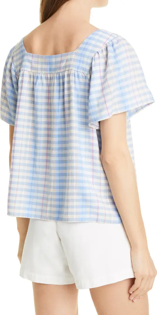 Rails Harley Gingham Square Neck Top | Nordstrom | Nordstrom