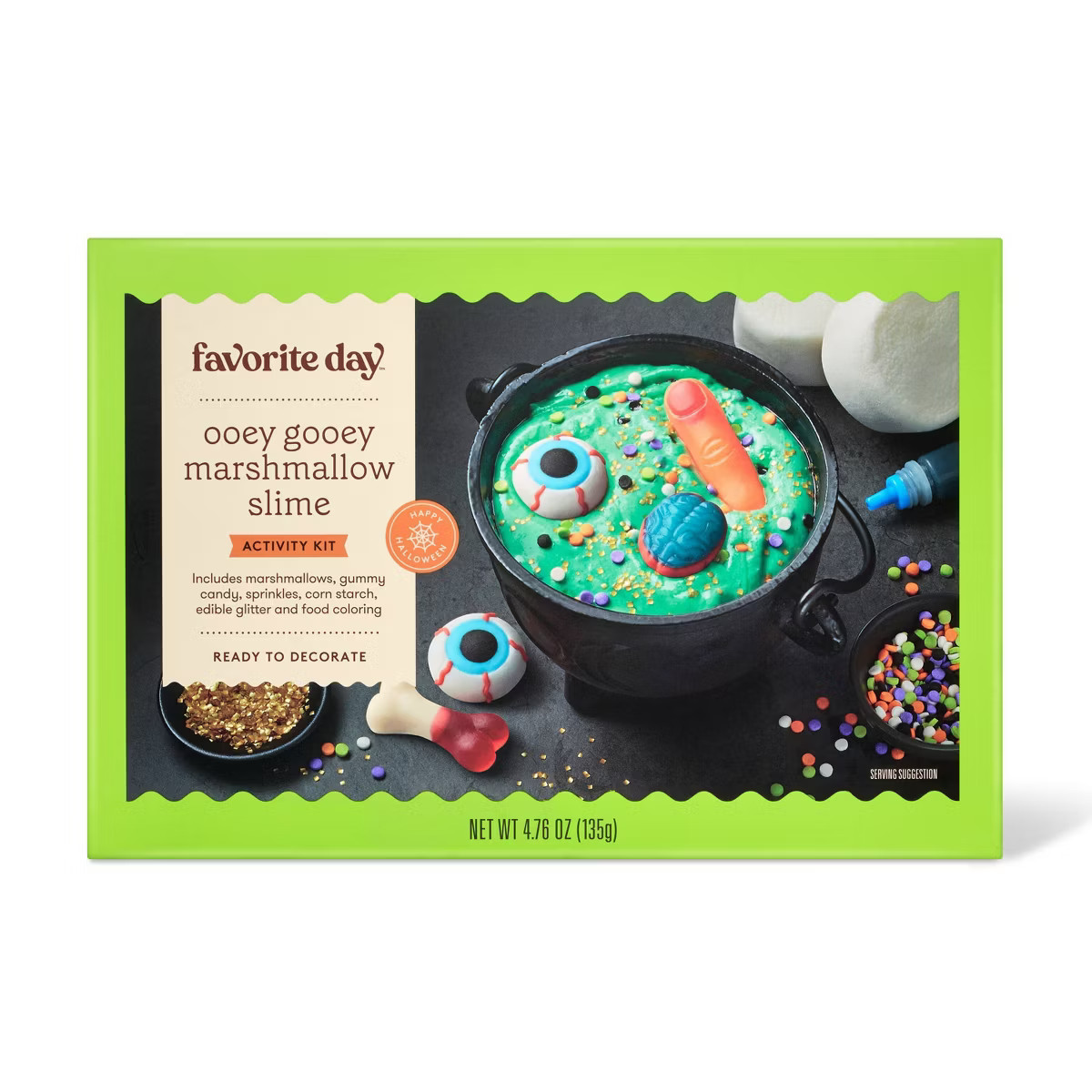 Halloween DIY Marshmallow Green Slime Activity Kit- 4.9oz - Favorite Day | Target