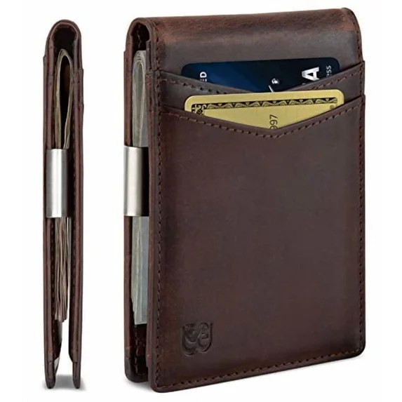 Serman Brands Money Clip Wallet | Mens Wallets slim | Front Pocket | RFID Blocking Card Holder | ... | Walmart (US)
