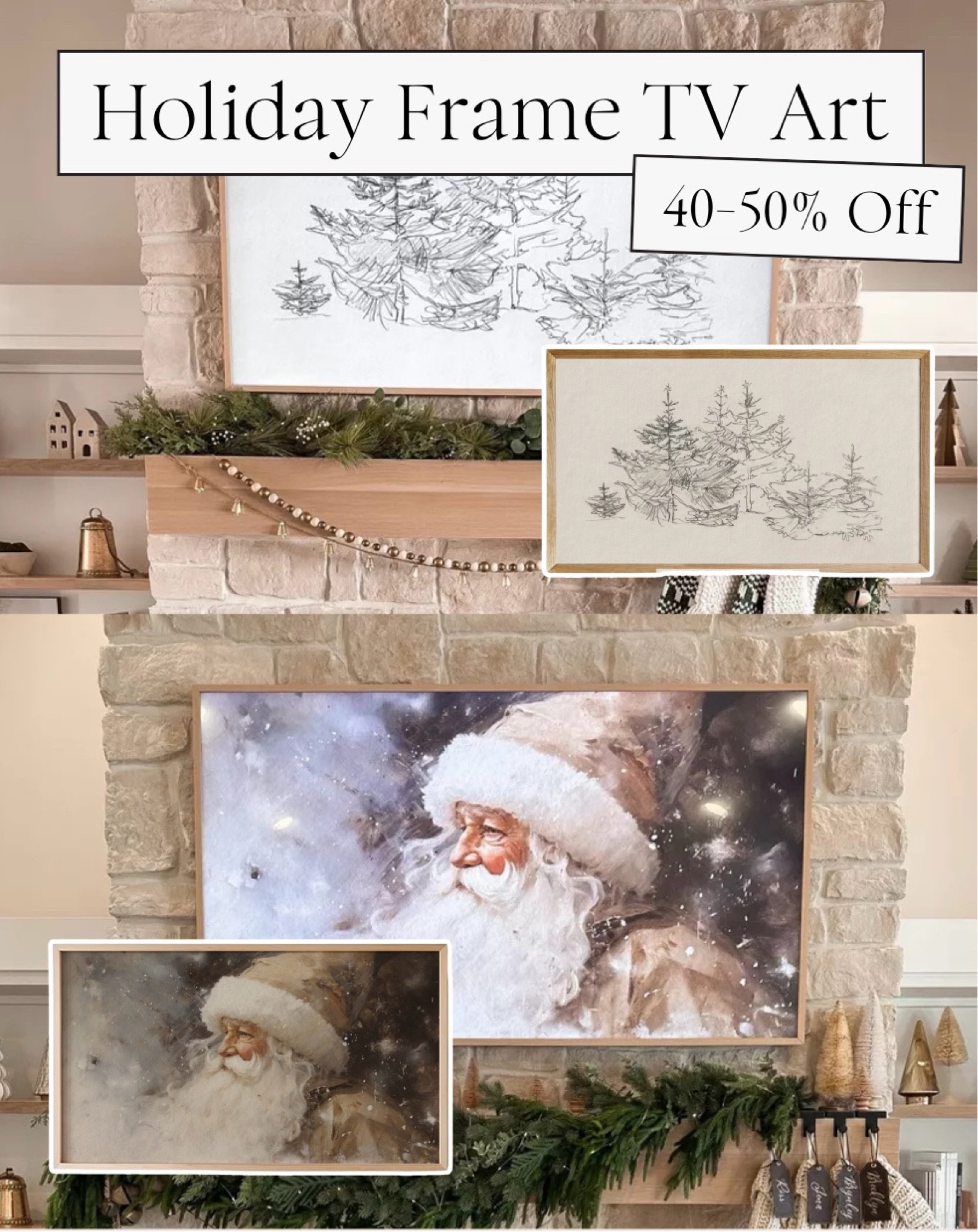 Holiday Frame TV Art | Frame TV Art for Christmas | Christmas TV Art 

#LTKSeasonal #LTKHoliday #LTKHome