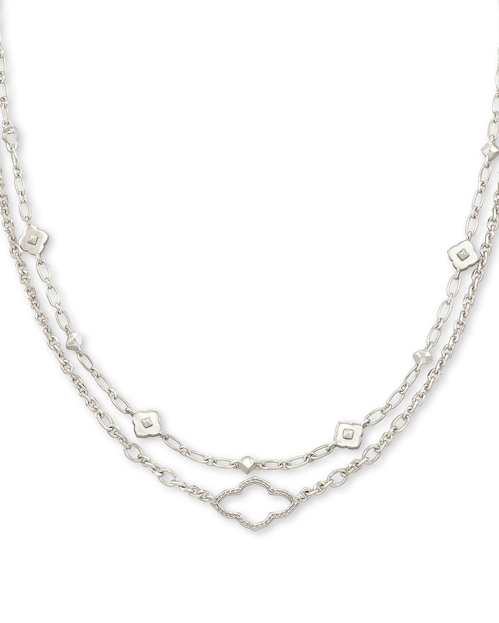 Abbie Multi Strand Necklace in Silver | Kendra Scott