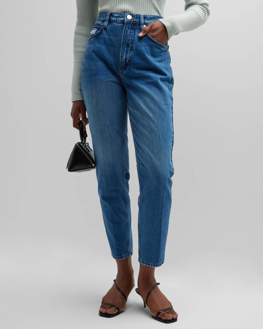 High N Tight Taper Straight Cropped Jeans | Neiman Marcus