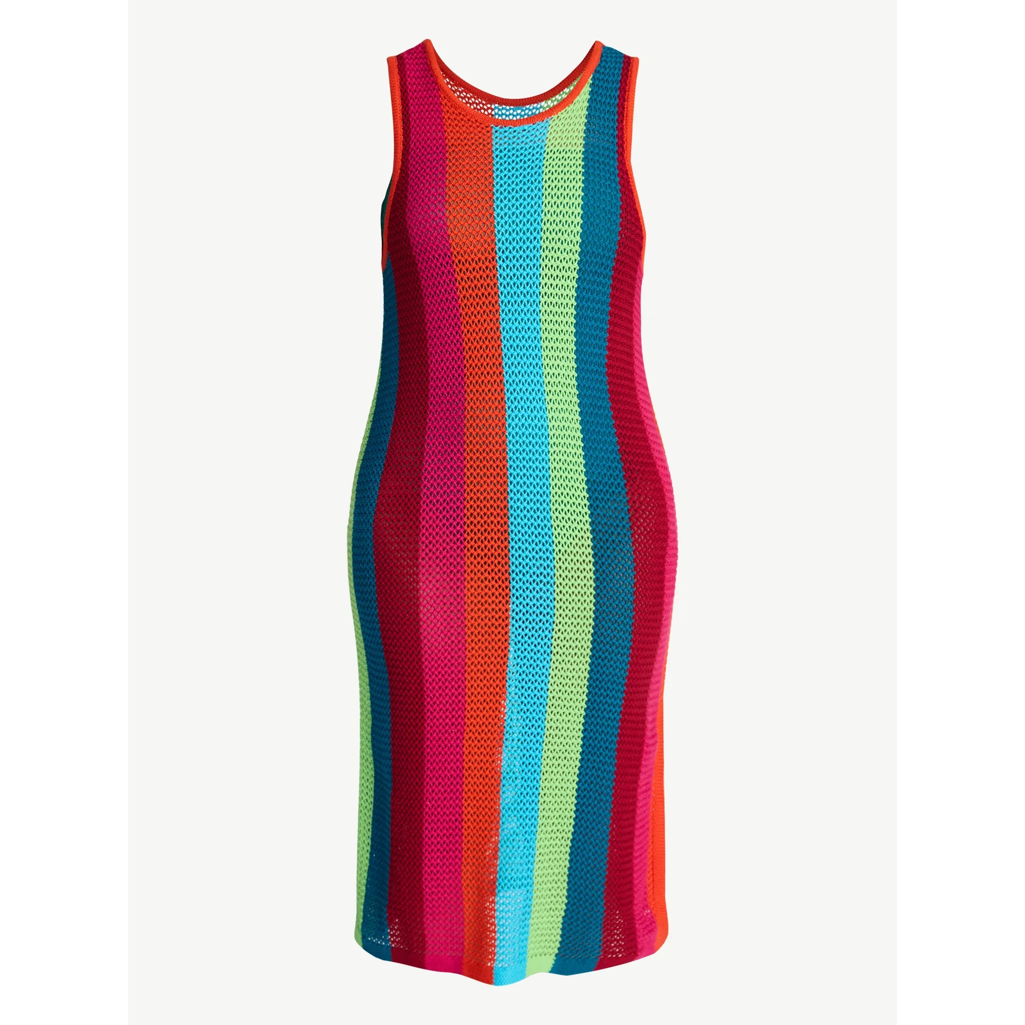 Time and Tru Women's and Women's Plus Size Sweater Dress Swim Coverup, Sizes XS-3X | Walmart (US)