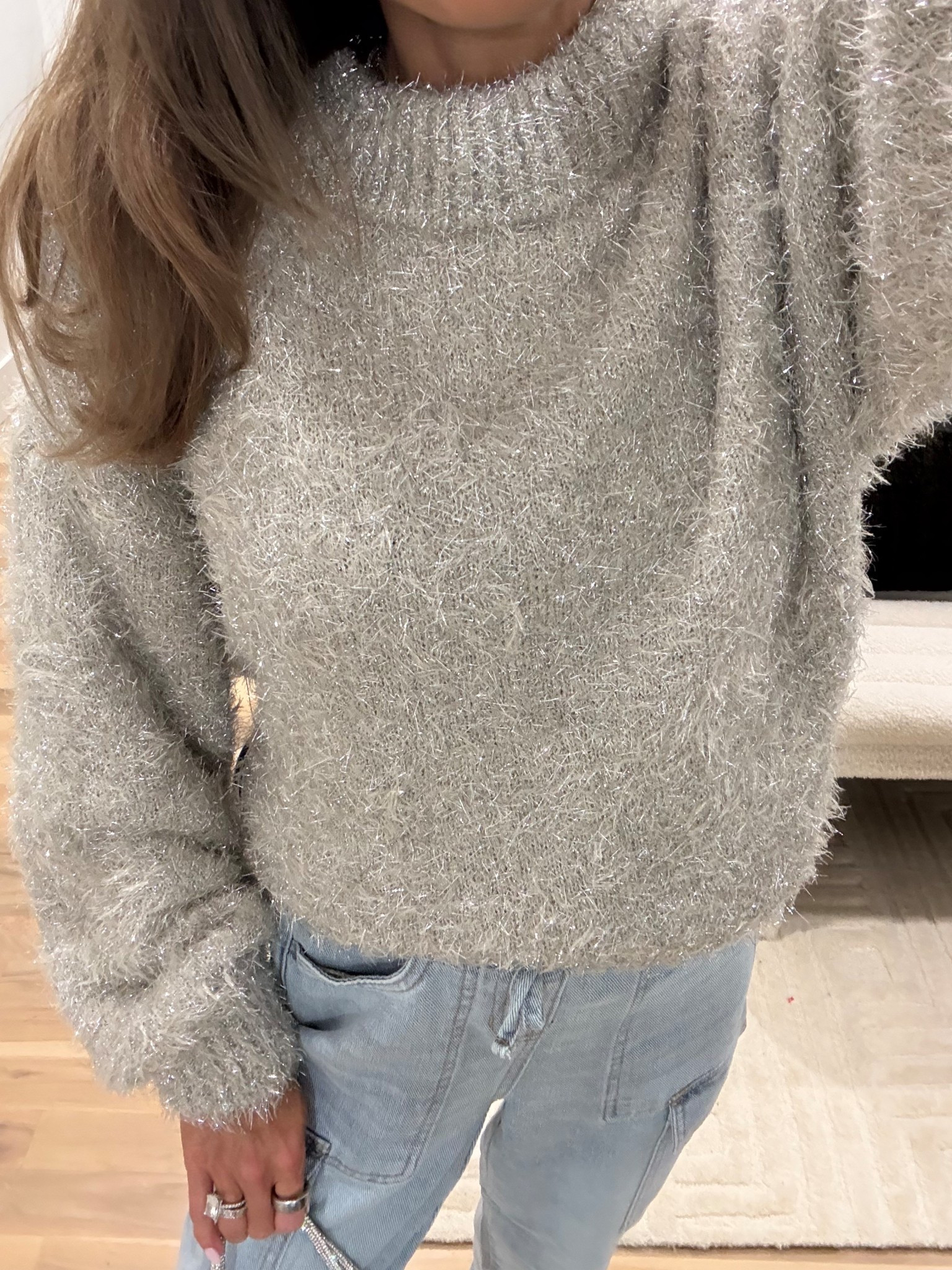 Holiday sparkle sweater smallest size 

#LTKHoliday #LTKFindsUnder50 #LTKFindsUnder100