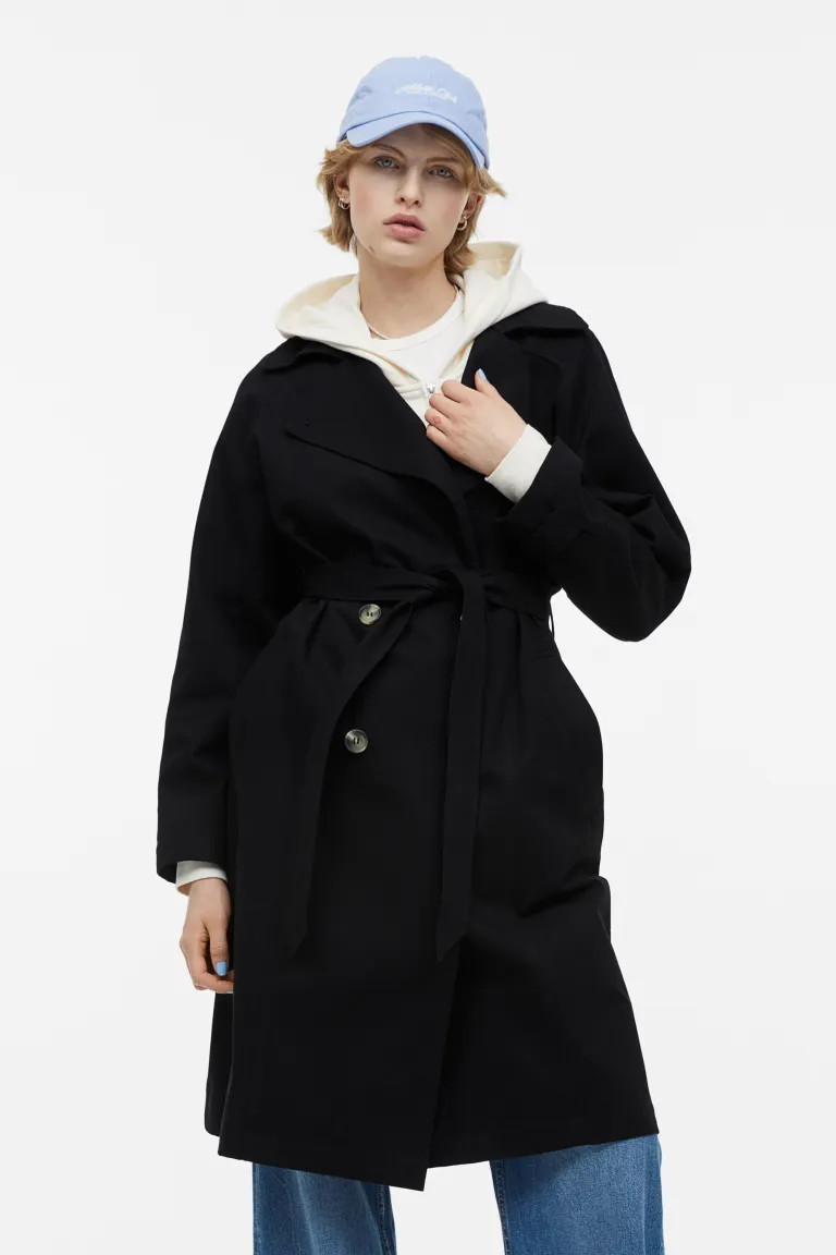 Cotton Twill Trench Coat | H&M (US + CA)